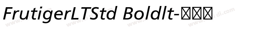 FrutigerLTStd Boldlt字体转换